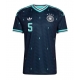 Germania Aleksandar Pavlovic #5 Tricou Fotbal Replică Mondial 2026 Barbati Deplasare Germania Aleksandar Pavlovic #5 Tricou Fotbal Replică Mondial 2026 Barbati Deplasare